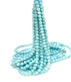 16" Larimar Beads, Gemstone Beads, Genuine Dominican Republic Larimar Beads AAAA Quality, Jewelry Supplies, Healing Crystal , 5mm - 5.5mm