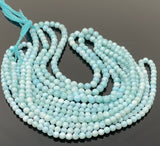 16" Larimar Beads, Gemstone Beads, Genuine Dominican Republic Larimar Beads AAAA Quality, Jewelry Supplies, Healing Crystal , 5mm - 5.5mm