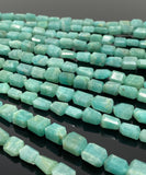 Amazonite Nugget Beads, Peruvian Amazonite Gemstone Beads, Jewelry Supplies, Bulk Wholesale Beads, 9mm - 13mm, 10” Strand