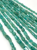Amazonite Nugget Beads, Peruvian Amazonite Gemstone Beads, Jewelry Supplies, Bulk Wholesale Beads, 9mm - 13mm, 10” Strand