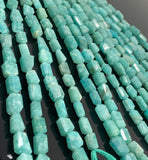 Amazonite Nugget Beads, Peruvian Amazonite Gemstone Beads, Jewelry Supplies, Bulk Wholesale Beads, 8mm - 12mm, 10” Strand