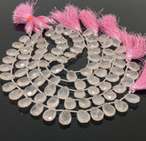 Rose Quartz Gemston Beads, Jewelry Supplies, Wholesale Bulk Beads, 14x10mm, 8” Strand