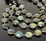 14mm Natural Labradorite Gemstone Beads, Bulk Wholesale Beads, Jewelry Supplies , 7.75” Strand