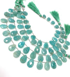 Amazonite Gemstone Beads, Peruvian Amazonite Beads, Jewelry Supplies, Wholesale Bulk Beads, 14x9.5mm -14.5x10mm, 8" Strand