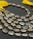 Golden Rutile Beads, Gemstone Beads, Jewelry Supplies for Jewelry Making, Wholesale Beads, Bulk Beads, 14x10mm- 15x10mm, 7.75” Strand