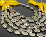 Golden Rutile Beads, Gemstone Beads, Jewelry Supplies for Jewelry Making, Wholesale Beads, Bulk Beads, 14x10mm- 15x10mm, 7.75” Strand