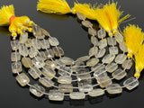 Golden Rutile Beads, Gemstone Beads, Jewelry Supplies for Jewelry Making, Wholesale Beads, Bulk Beads, 14x10mm- 15x10mm, 7.75” Strand