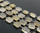 Golden Rutile Beads, Gemstone Beads, Jewelry Supplies for Jewelry Making, Wholesale Beads, Bulk Beads, 14mm- 15mm, 7.75” Strand