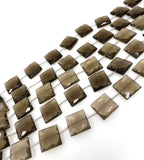 Natural Smoky Quartz Gemstone Beads, Jewelry Supplies, Wholesale Bulk Gemstone Beads, 13.5mm - 14mm