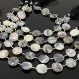 Dendrite Opal Gemstone Beads, Dendritic Opal Beads, Bulk Wholesale Beads, Jewelry Supplies, 14mm - 14.5mm