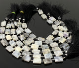 Dendrite Opal Gemstone Beads, Dendritic Opal Beads, Bulk Wholesale Beads, Jewelry Supplies, 13x9mm -15x10mm, 8” Strand