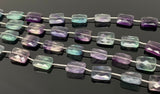 Natural Fluorite Beads, Gemstone Beads, Jewelry Supplies, Wholesale Bulk Beads, 14x10mm - 14.5x10.5mm, 8” Strand