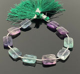 Natural Fluorite Beads, Gemstone Beads, Jewelry Supplies, Wholesale Bulk Beads, 14x10mm - 14.5x10.5mm, 8” Strand