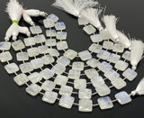 Rainbow Moonstone Beads, Moonstone Briolette Beads, Gemstone Beads, Bulk Wholesale Beads, 14x14mm - 14.5x14.5mm, 8” Strand