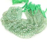 Natural Green Amethyst Gemstone Beads, Prasiolite Beads, 3D Cube Box Beads, Bulk Wholesale Beads, Spiritual Healing Beads, 6mm-7mm 9" Strand