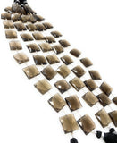 Natural Smoky Quartz Gemstone Beads, Jewelry Supplies, Wholesale Bulk Gemstone Beads, 13.5mm - 14mm