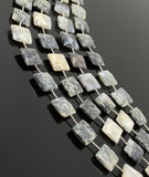 Dendrite Opal Gemstone Beads, Dendritic Opal Beads, Bulk Wholesale Beads, Jewelry Supplies, 13.5mm - 14mm