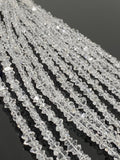Herkimer Diamond, Herkimer Diamond Quartz Beads, Gemstone Beads, Bulk Wholesale Beads, Jewelry Supplies, 4mm-5mm, 8"/ 16" Strand