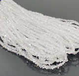 Herkimer Diamond, Herkimer Diamond Quartz Beads, Gemstone Beads, Bulk Wholesale Beads, Jewelry Supplies, 4mm-5mm, 8"/ 16" Strand