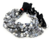 Dendrite Opal Gemstone Beads, Dendrite 3D Cube Box Beads, Bulk Wholesale Beads, 7mm - 8mm, 8” Strand