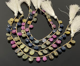 Natural Multi Sapphire Gemstone Beads, Multi Sapphire Beads, Jewelry Supplies, Bulk Wholesale Beads, 7.75” Strand