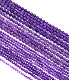 15” Natural Amethyst Gemstone Beads, Jewelry Supplies, Wholesale Gemstone Beads,