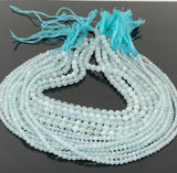 15” Aquamarine Beads, Gemstone Beads, Wholesale Beads, Jewelry Supplies for Jewelry Making, Bulk Beads