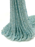 Aquamarine Gemstone Beads, Wholesale Beads, Jewelry Supplies, Wholesale Bulk Beads, AAA Quality, 3mm - 3.5mm , 13.5” Strand