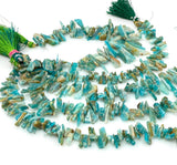 African Amazonite Gemstone Beads, Natural Rough Amazonite Polished Beads, Jewelry Supplies, Bulk Wholesale Beads, 8" Strand