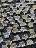 Golden Rutile Gemstone Beads, Star Beads, Jewelry Supplies, Wholesale Bulk Beads, AAA Quality, 5" Strand/ 10 Beads, 10.5mm x 10.5mm