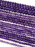 15” Natural Amethyst Gemstone Beads, Jewelry Supplies, Wholesale Gemstone Beads,