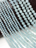 15” Aquamarine Beads, Gemstone Beads, Wholesale Beads, Jewelry Supplies for Jewelry Making, Bulk Beads