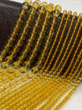 15” Citrine Gemstone Beads, Citrine Beads, Jewelry Supplies, Jewelry Making, Wholesale Beads, Bulk Beads