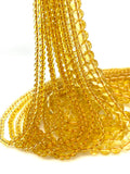 15” Citrine Gemstone Beads, Citrine Beads, Jewelry Supplies, Jewelry Making, Wholesale Beads, Bulk Beads