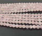6.5mm Rose Quartz Gemstone Beads, Jewelry Supplies for Jewelry Making, Wholesale Bulk Beads, AAA Quality, 15” Strand