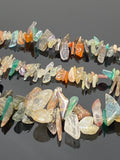 Natural Multi Gemstone Beads, Rough Polished Uncut Beads, Gemstone Beads, Jewelry Supplies, Wholesale Bulk Beads, 8" Strand
