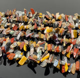 Natural Multi Gemstone Beads, Rough Polished Uncut Beads, Gemstone Beads, Jewelry Supplies, Wholesale Bulk Beads, 8mm - 15mm, 8" Strand