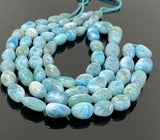 Larimar Beads, Gemstone Beads, Genuine Dominican Republic Larimar Beads - AAA+ Quality, Jewelry Supplies, Healing Crystal, 8x7mm- 17x11mm