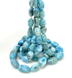 Larimar Beads, Gemstone Beads, Genuine Dominican Republic Larimar Beads - AAA+ Quality, Jewelry Supplies, Healing Crystal, 8x7mm- 17x11mm