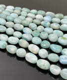 Larimar Gemstone Beads, Spiritual Chakra Healing Crystal Beads, Genuine Dominican Republic Larimar Beads AAA Quality JewelrySupplies, 8-16mm