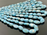 Larimar Beads, Gemstone Beads, Genuine Dominican Republic Larimar Beads - AAA+ Quality, Jewelry Supplies, Healing Crystal, 10x7mm- 18x11mm