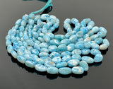 Larimar Beads, Gemstone Beads, Genuine Dominican Republic Larimar Beads - AAA+ Quality, Jewelry Supplies, Healing Crystal, 10x7mm- 18x11mm