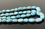 Larimar Beads, Gemstone Beads, Genuine Dominican Republic Larimar Beads - AAA+ Quality, Jewelry Supplies, Healing Crystal, 8x7mm- 17x11mm