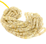 16" Golden Rutile Heishi Beads, Golden Rutile Tyre Shape Gemstone Beads, Jewelry Supplies, Bulk Wholesale Beads, AAA Quality