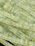 16" Prehnite Heishi Gemstone Beads, Natural Prehnite Disc Bulk Beads, Wholesale Jewelry Supplies for DIY Jewelry Making, 6.5mm - 7.5mm