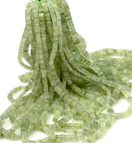 16" Prehnite Heishi Gemstone Beads, Natural Prehnite Disc Bulk Beads, Wholesale Jewelry Supplies for DIY Jewelry Making, 6.5mm - 7.5mm