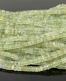 16" Prehnite Heishi Gemstone Beads, Natural Prehnite Disc Bulk Beads, Wholesale Jewelry Supplies for DIY Jewelry Making, 6.5mm - 7.5mm