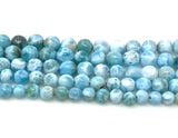 Larimar Beads, Gemstone Beads, Genuine Dominican Republic Larimar Beads - AAA Quality Atlantis Stone, Caribbean Stone Beads, 7” Strand