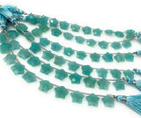 Natural Amazonite Gemstone Beads, Hand Carved Star Beads, Peruvian Amazonite Beads, Wholesale Bulk Beads, 5” Strand/ 10 Beads, 10.5mm