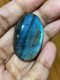 Labradorite Cabochon, Natural Gemstone Cabochon, Labradorite , Wire Wrapping Jewelry Supplies, Jewelry Making, 35.5mmx 22.30mm